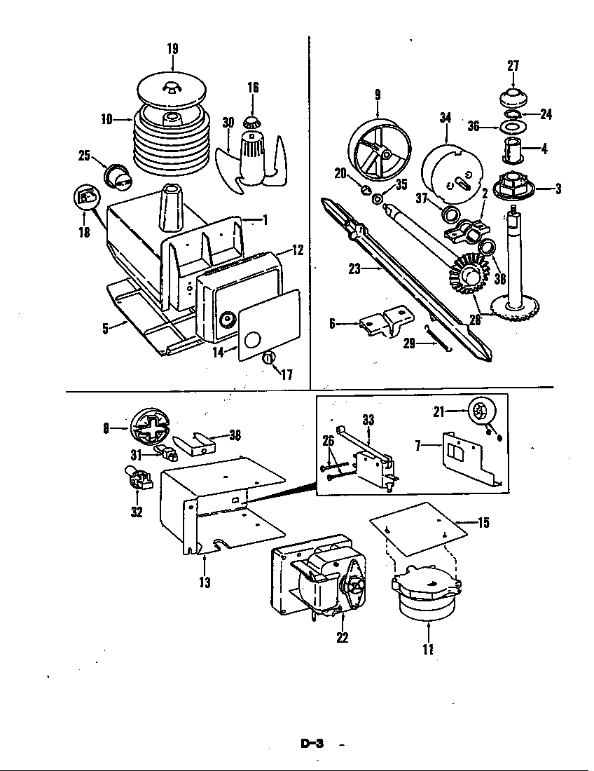 Magic Chef CRC24EN-3AI-5M75A ice cream maker diagram