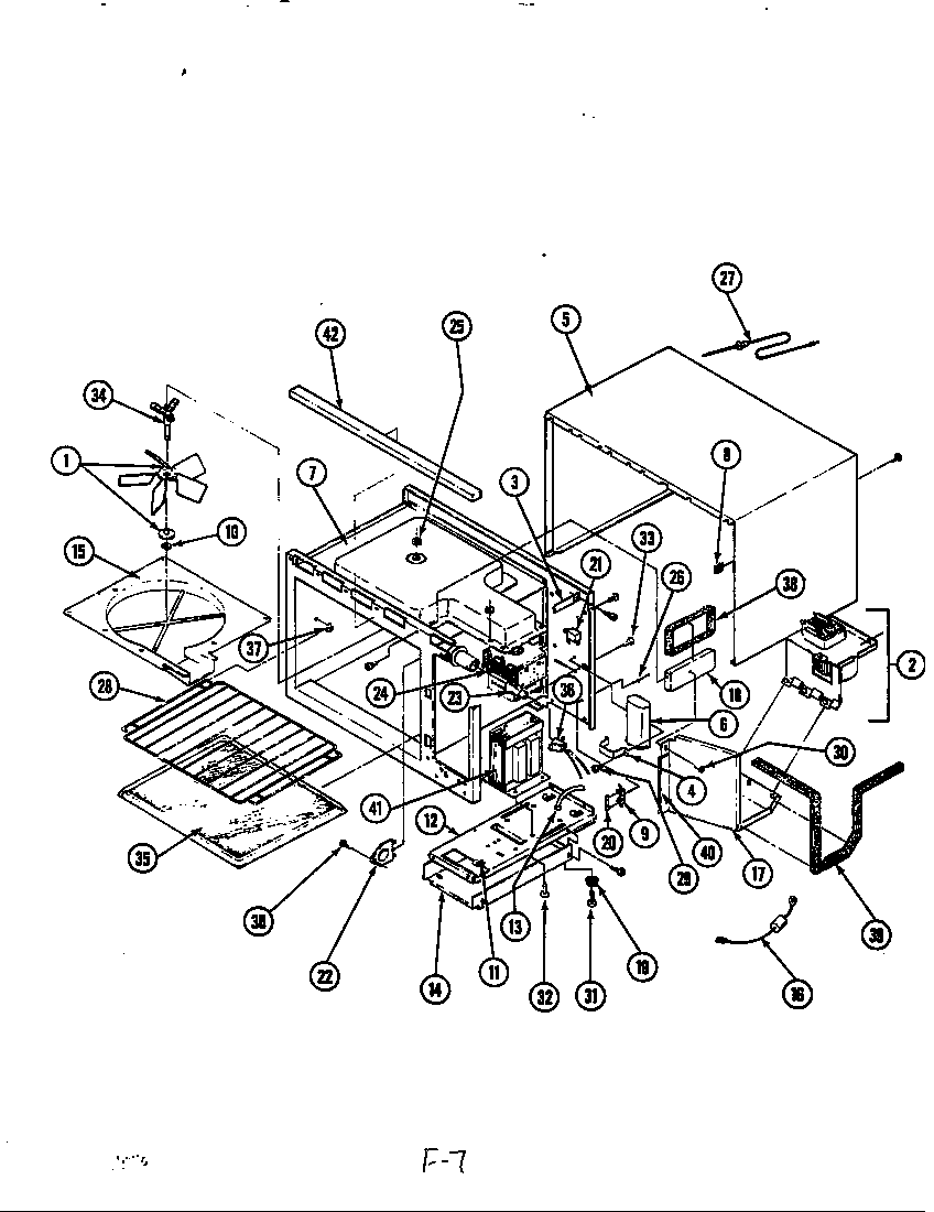 Magic Chef CM46D-9P base & cavity diagram