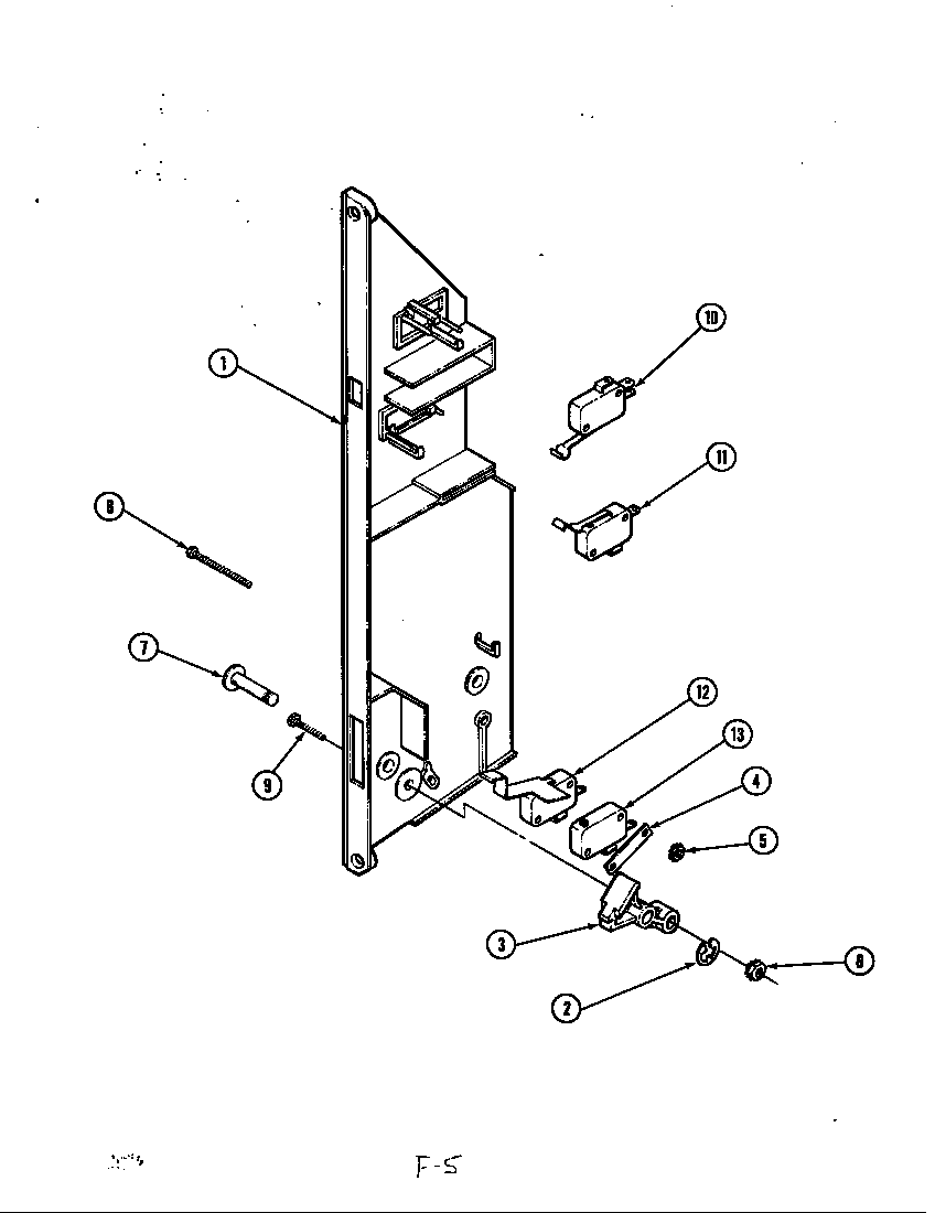 Magic Chef CM46D-9P interlock switches diagram