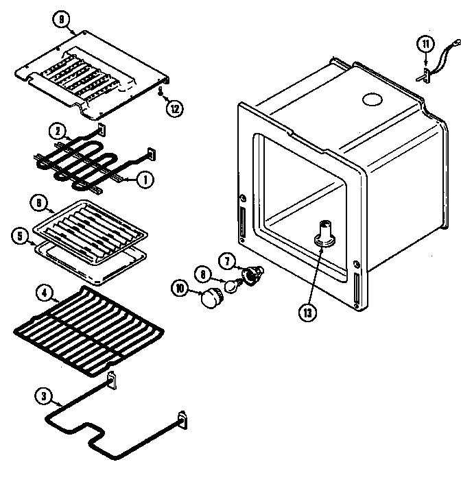 Magic Chef C3882VVV oven diagram