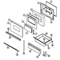 Magic Chef C3882VVV door/drawer (ser. pre. 21) diagram