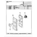 Magic Chef M60D control panel (m5fk-1-w9 & dm81) (m5fk-1-w9) diagram