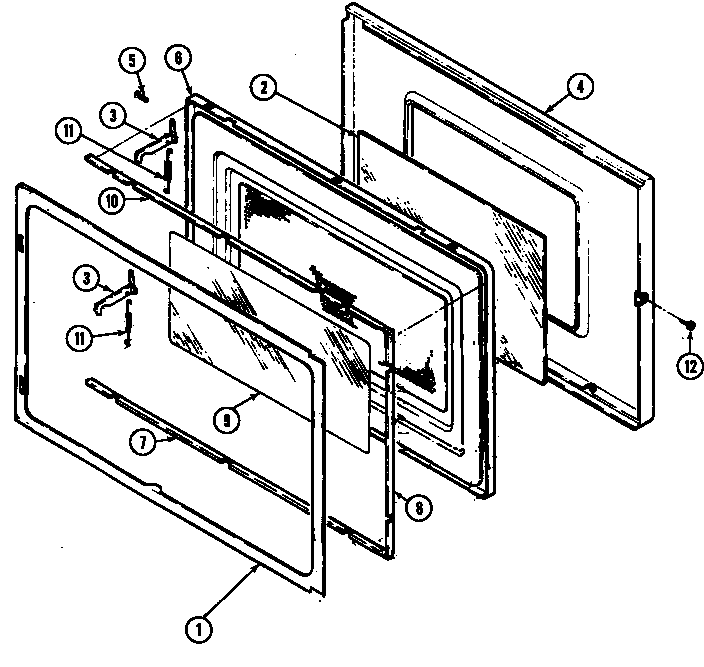 Maytag DM15H-14B door diagram