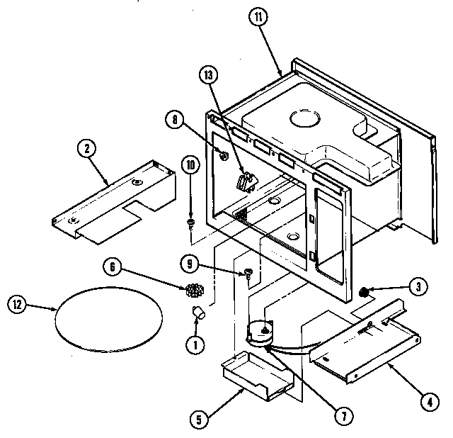 Maytag DM46HB-14T turntable (dm46hw-14t) diagram