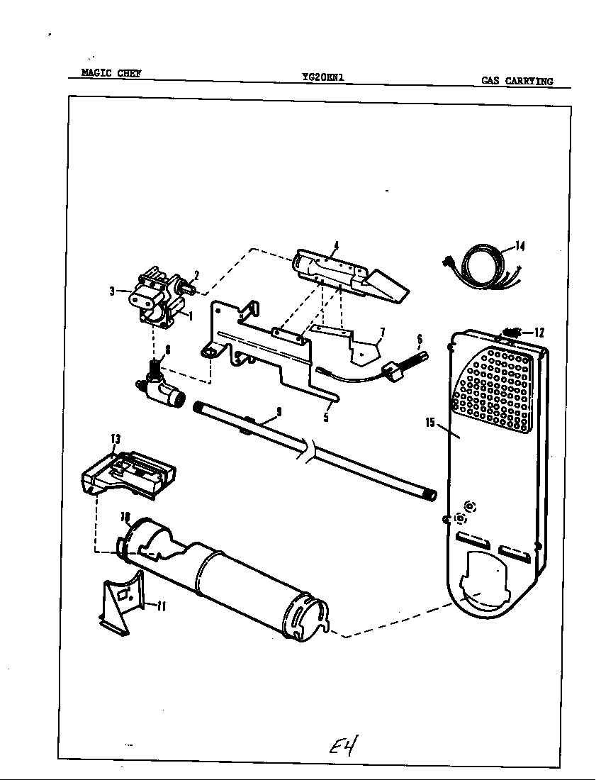Magic Chef YE20EY4 heater diagram