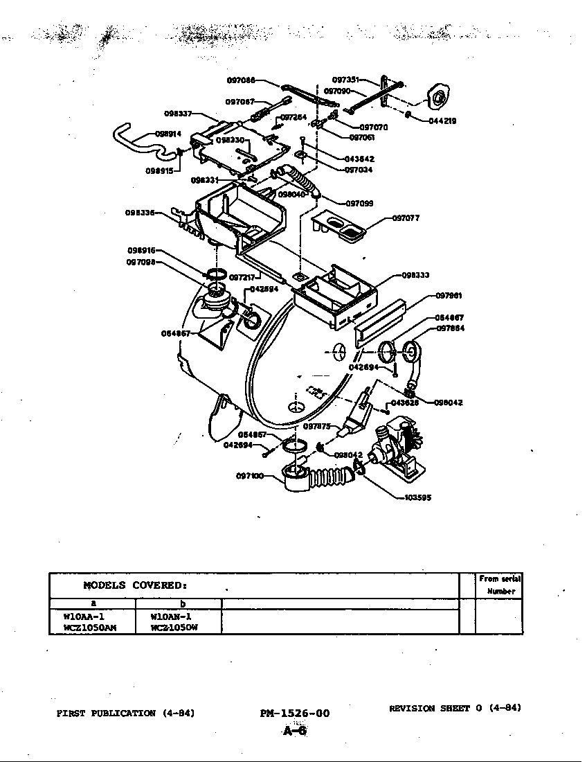 Magic Chef W10AN1 dispenser diagram