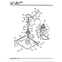 Magic Chef W20HN3S base & drive (w20ha3s) (w20hn3s) (w20hy3s) diagram
