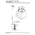 Magic Chef W20HN3SC water carrying & pump assembly diagram