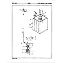 Magic Chef W20HY4 water carrying & pump assembly diagram