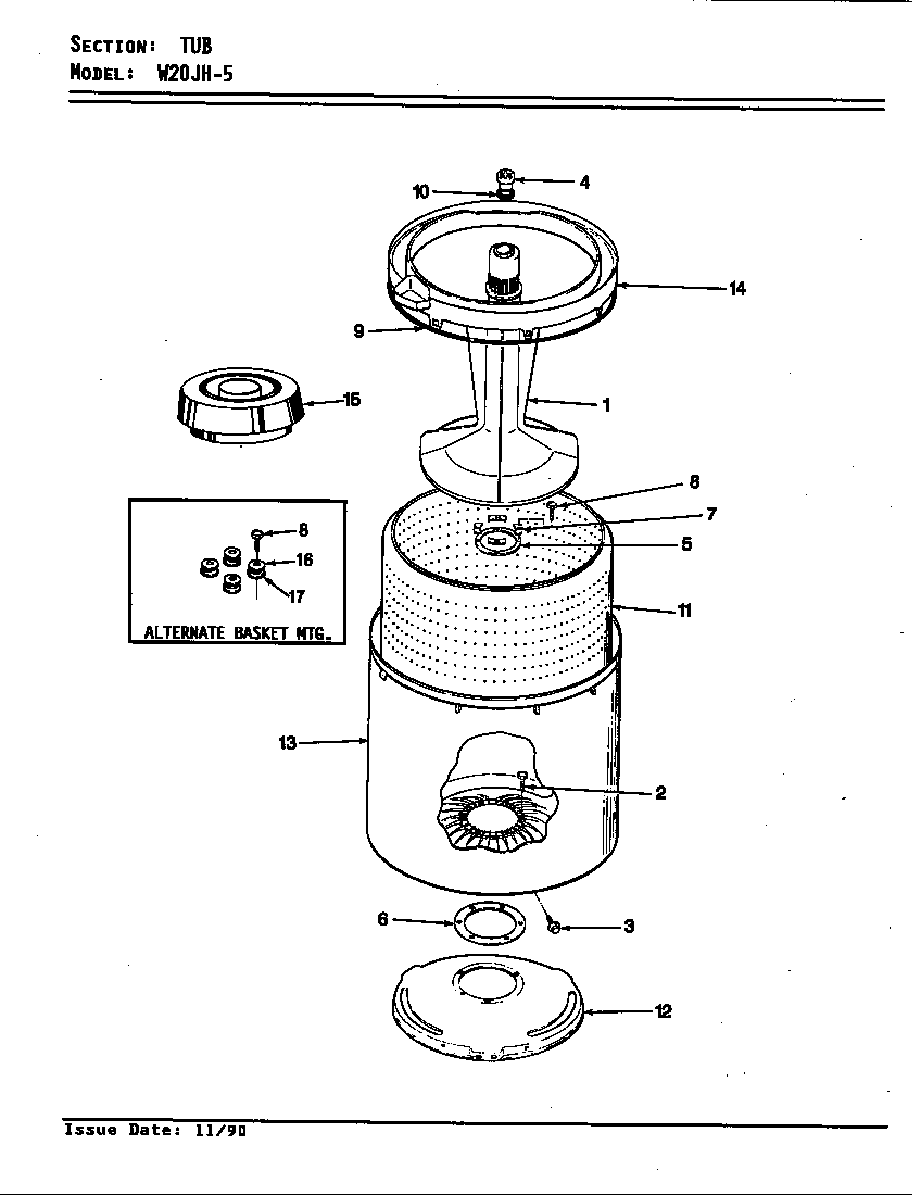 Magic Chef W20JY5 tub (w20jy5) (w20jy5) diagram