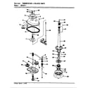 Magic Chef W20JN1 transmission & related parts (rev. e-f) diagram