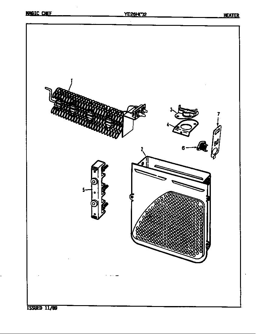 Magic Chef YE26HN2 heater (rev. a-d) diagram