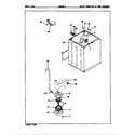 Magic Chef W25HA2 water carrying & pump assy. (rev. a-d) diagram