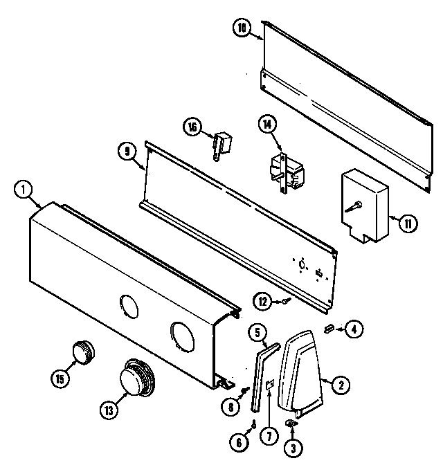 Magic Chef YG20HA3C control panel (rev. c) diagram