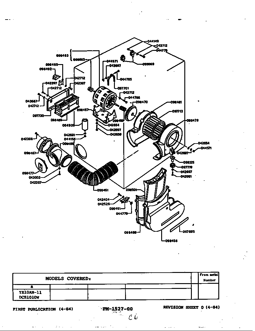 Magic Chef YE10AN12 motor (ye10an11) (ye10an11) diagram