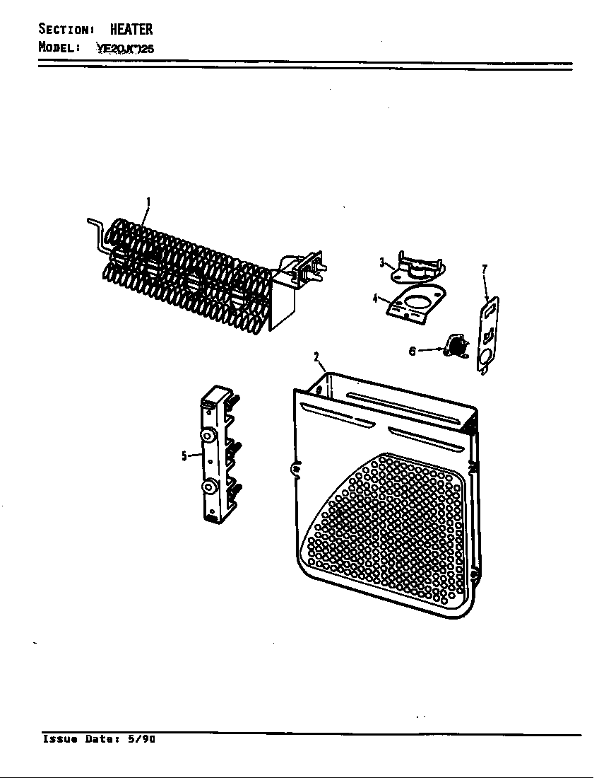 Magic Chef YE20JN25 heater (rev. a-b) diagram