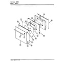 Magic Chef 98FA-4CLX-19 door (series 12) diagram