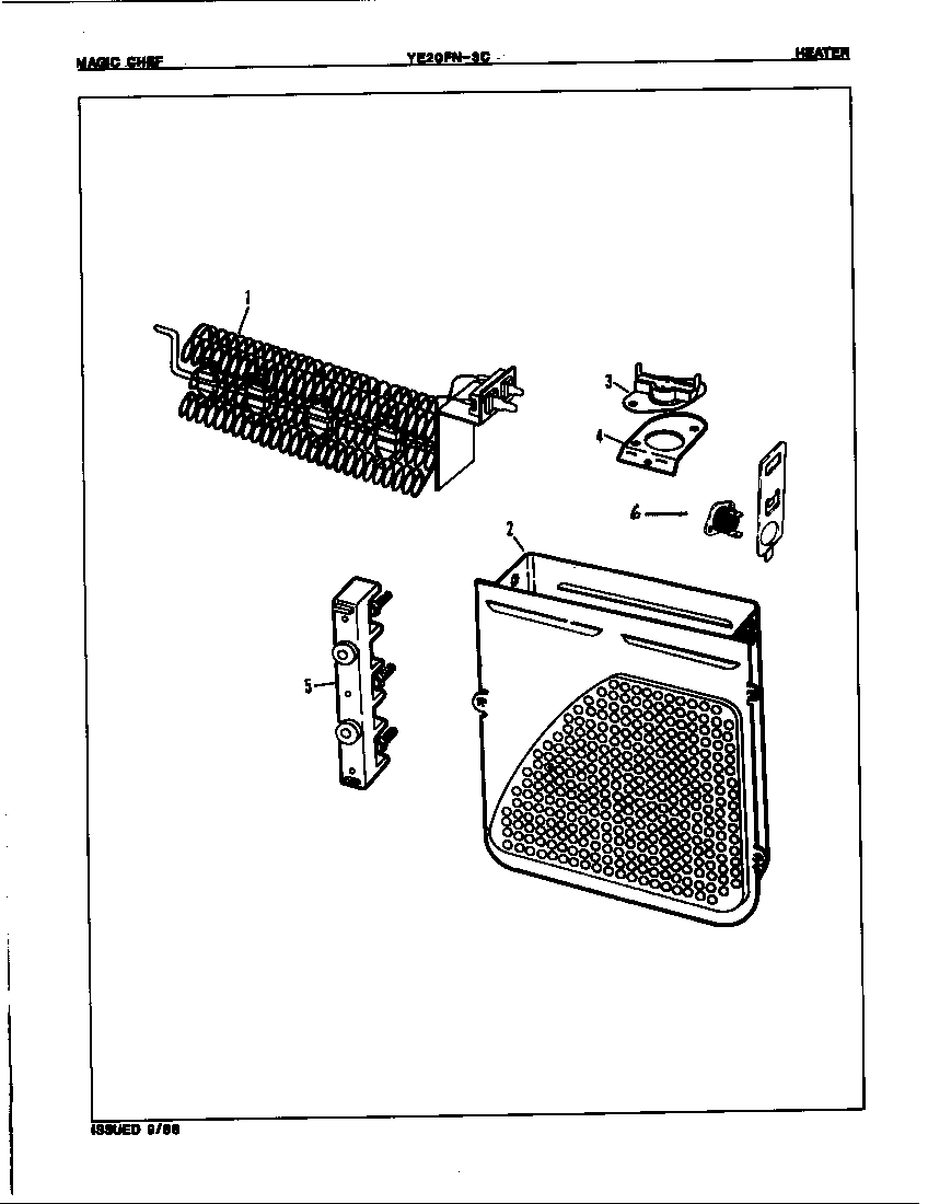 Magic Chef YE20FY3C heater (rev. a-b) diagram