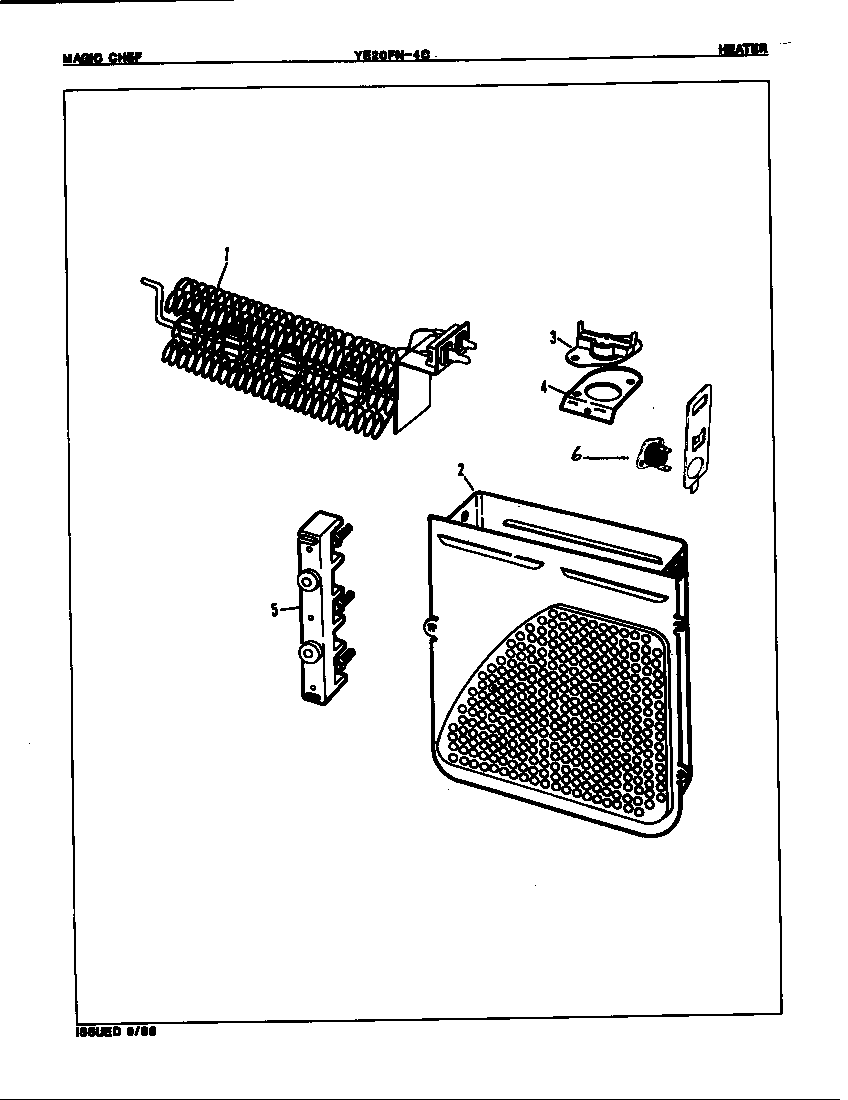 Magic Chef YE20FA4C heater (rev. a-b) diagram