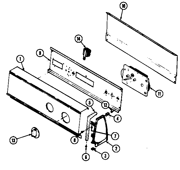 Magic Chef YG205KA control panel (yg205ka) (yg205kw) diagram
