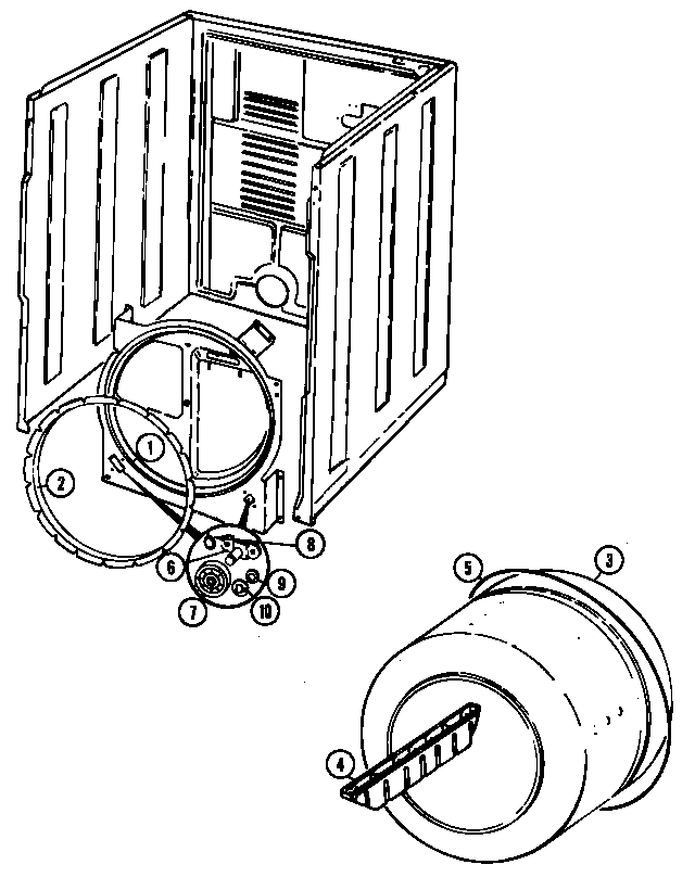 Magic Chef YG205KA tumbler (yg205ka) (yg205kw) diagram