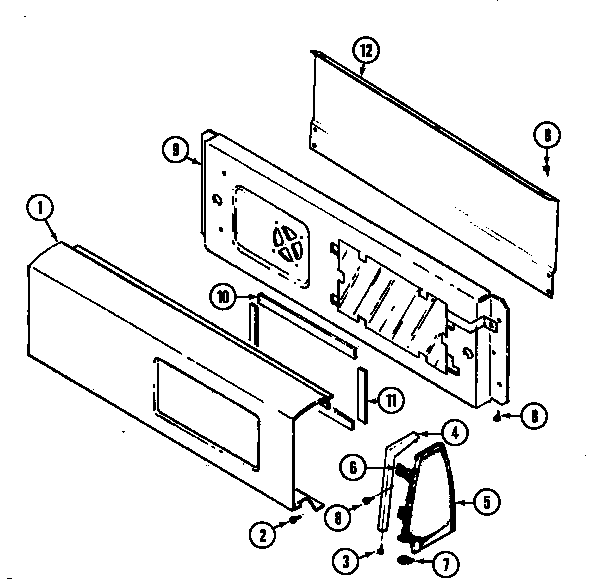 Magic Chef YG209KY control panel (yg209kv) (yg209kv) diagram