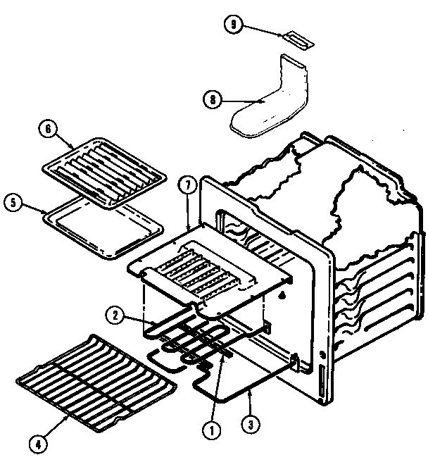Magic Chef 6500PRA oven diagram