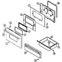 Magic Chef 6551XUW door/drawer (wuw series 27) (6551wuw) diagram