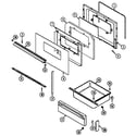 Magic Chef 6551XUW door/drawer (6551xu*) (6551xua) (6551xub) (6551xuw) diagram