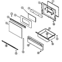 Magic Chef 6551XUW door/drawer (xub series 27) (6551xub) diagram