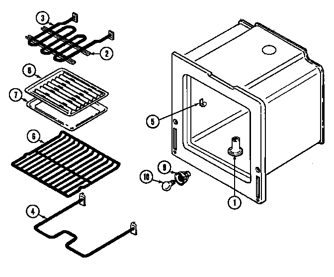 Magic Chef C3581VRV oven diagram