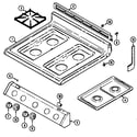 Magic Chef 3167XUA top assembly diagram