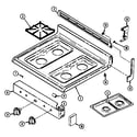 Maytag G3227XRW-M top assembly diagram