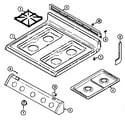Maytag G3227XRA top assembly diagram