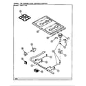 Magic Chef 24MN-7CKXWV8 top assembly/gas controls-surface diagram