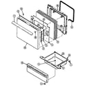 Magic Chef 3422PRA door/drawer diagram