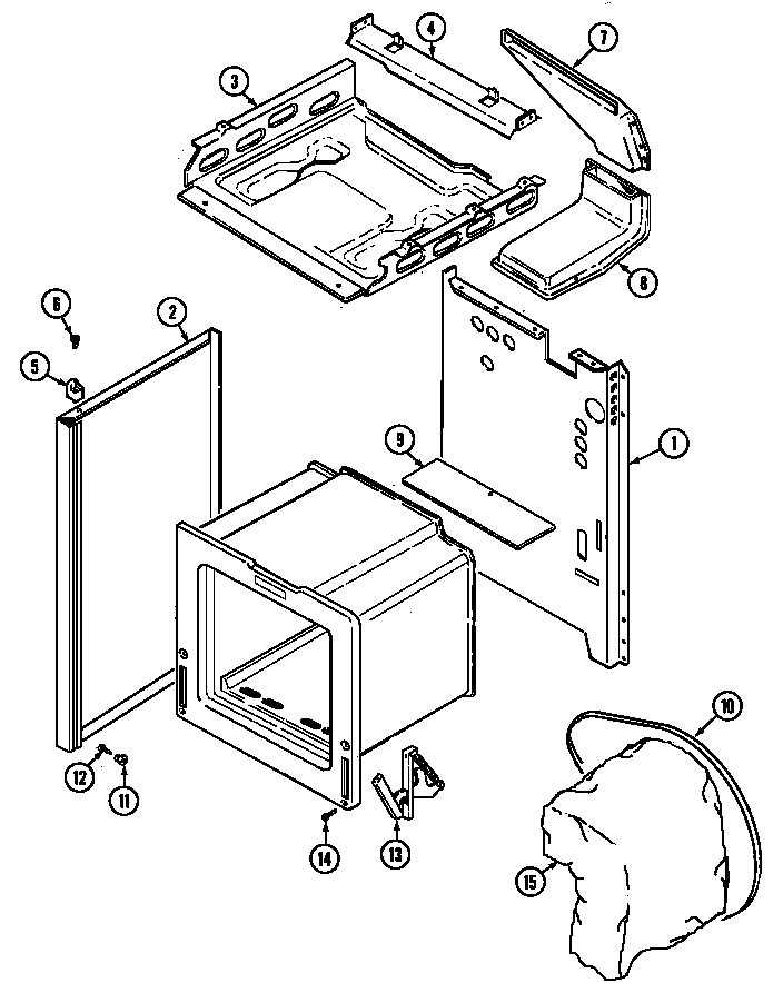 Magic Chef 3110KPW-K body (3110pp*,3110pp*-k) (3110ppa) (3110ppa-k) (3110ppw) (3110ppw-k) diagram