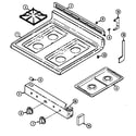 Magic Chef 3121WRA top assembly diagram