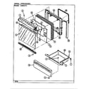 Magic Chef 3448SRW door/drawer diagram