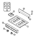 Magic Chef 3100PTA-K top assembly (3100pt) (3100pta-k) (3100ptw-k) diagram