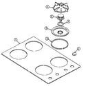 Magic Chef 8361RW top assembly diagram