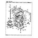 Magic Chef 3121XRA-UX body/oven diagram
