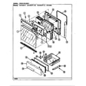 Magic Chef 3121XRA-UX door/drawer diagram