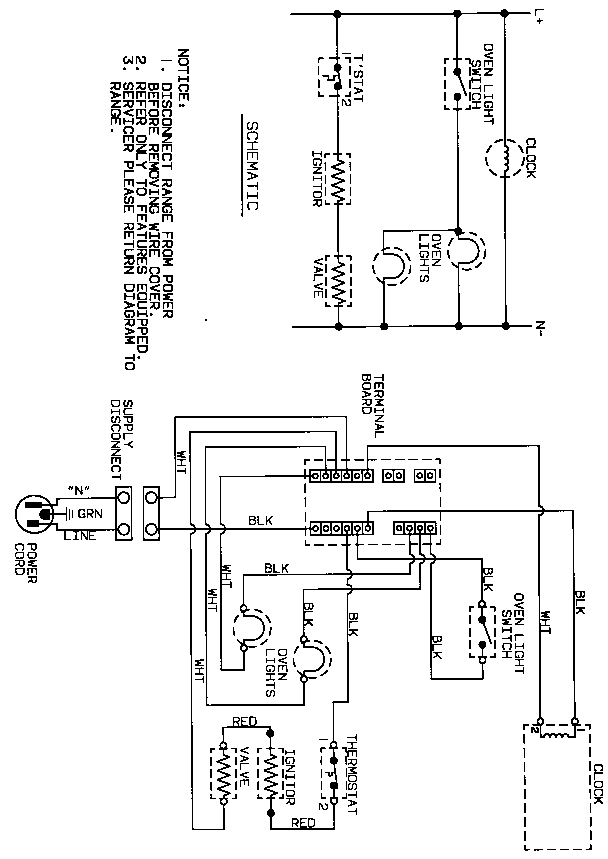 Magic Chef 9122XPB wiring information diagram