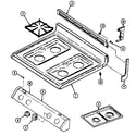 Magic Chef 3448XPA top assembly diagram