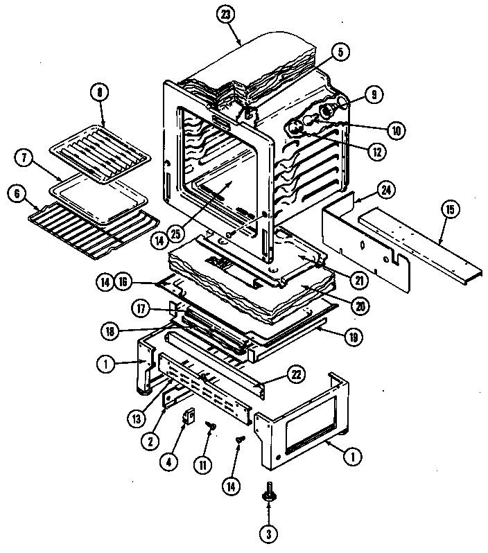 Magic Chef 3448XPA oven diagram