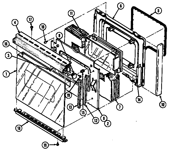 Magic Chef 3468VRV door (3468vrv) (3468vrv) diagram