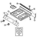 Magic Chef 3126SRA top assembly diagram