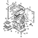 Magic Chef 3121SPA body/oven diagram