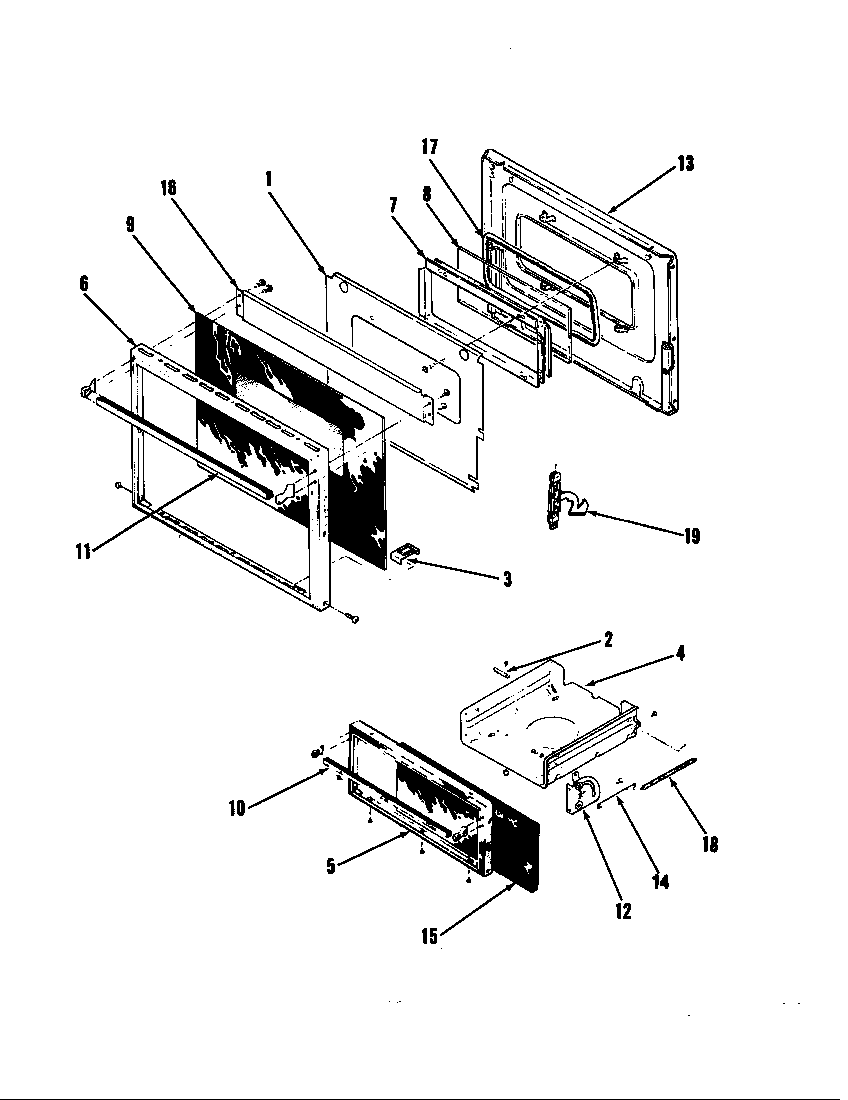 Magic Chef 22FA-6KLXV8 door (lower) diagram